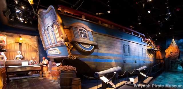 Full-size replica of the Whydah Gally, briefly the world's richest pirate ship.