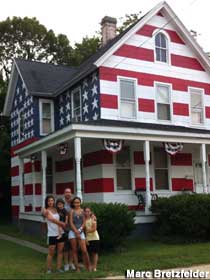 American Flag house.