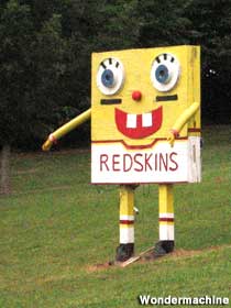 Spongebob Redskins Fan.