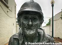 Memorial Bust To the Homeless Mayor