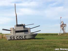 SS Cole sculpture.