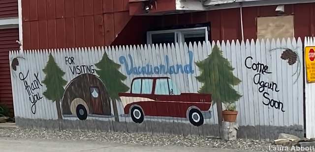 Vacationland mural.