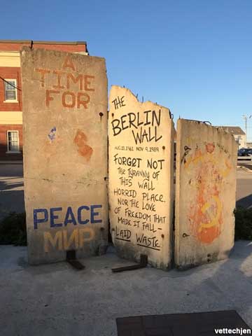 Berlin Wall slabs.