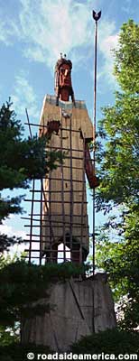 World's Tallest Indian, Skowhegan, Maine.
