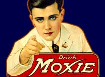 Drink Moxie from the giant Moxie Bottle House.