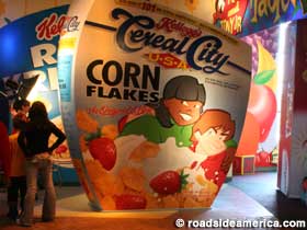 Giant cereal box.