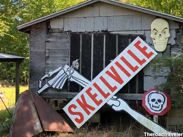 Skellville sign.