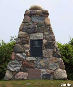Elk Rapids county rock cairn.
