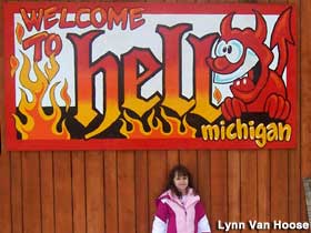 Welcome to Hell sign.