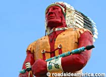 Hiawatha statue.