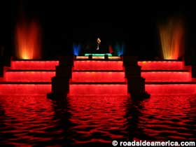 Red fountain effect.