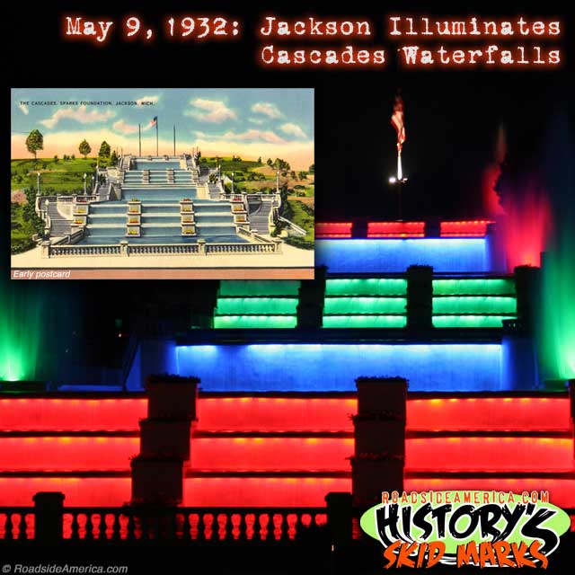 The Jackson Cascades First Lit in 1932