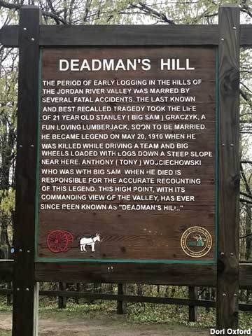 Deadman's Hill sign.