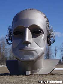George Washington metal head.