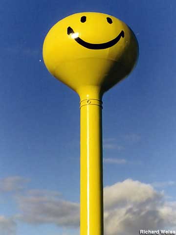 Smiley Face Water Tower of West Branch.