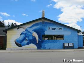 Blue Ox mural.
