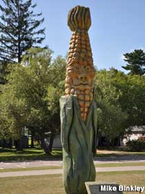 Col. Cobber, giant corn man.