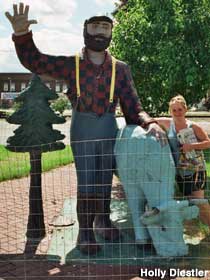 Paul Bunyan statue.