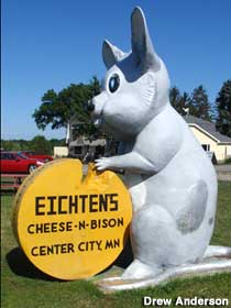Eichten's Big Mouse with cheese wheel.