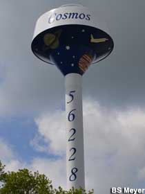 Solar System water tower.