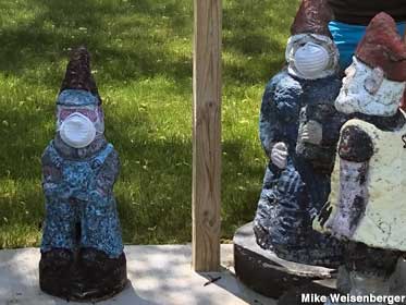 Gnomes in masks.