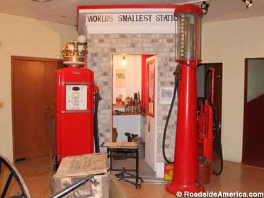 Replica World's Smallest Gas Station.