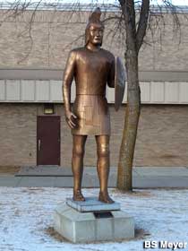 Spartan statue.