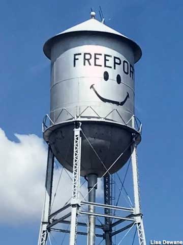 Freeport water tower.