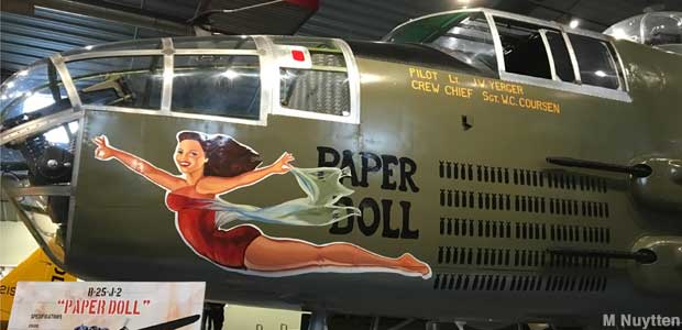 Paper Doll B-25 bomber.