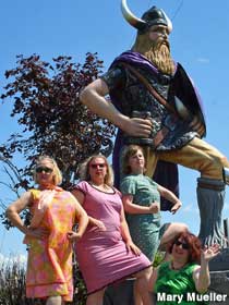Viking and the girls.