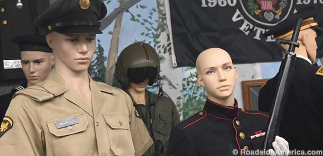 Mannequin Military - donations from veterans and their families.
