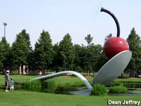 Spoon and Cherry sculpture.