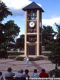 Glockenspiel clock tower.  