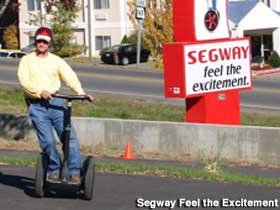 On the Segway Track in Branson.