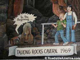 Cartoon history wall - 1969 - The Rocks Speak.
