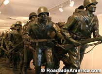 Veterans Museum sculpture.