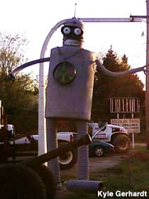 Bender statue.