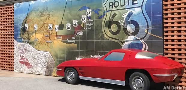 Route 66 mural.