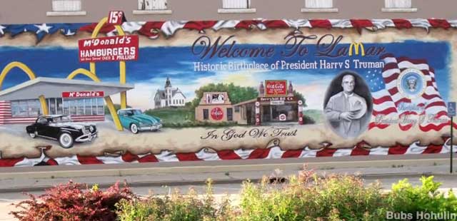 Mural: McDonalds to Harry Truman.