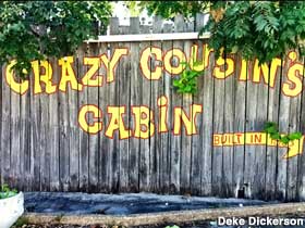 Sign for the Cabin.