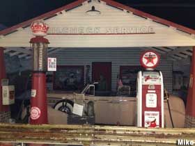 Old service station exhibit.
