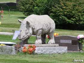 Rhino Tombstone.