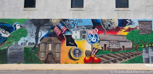 Presidential seal on the Webster County mural.