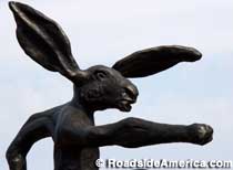 Nijinski Hare sculpture.