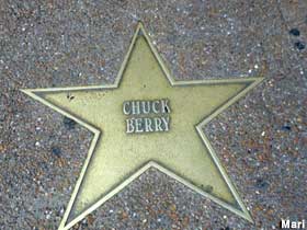 Chuck Berry star on the Walk of Fame.