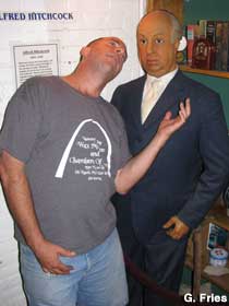 Alfred Hitchcock in wax.