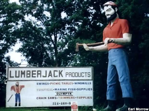 Lumberjack Muffler Man, Sullivan, Missouri.