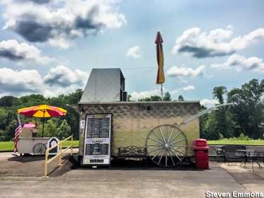 World's Largest Hot Dog Cart.