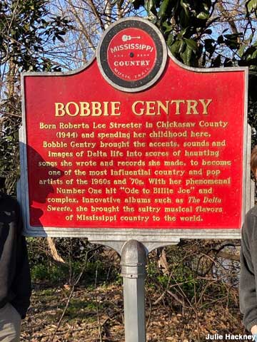 Bobbie Gentry historical marker.