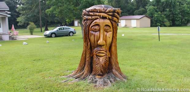 Stump Head of Sad Jesus.